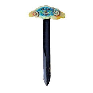 Hand Painted Art Blue happy cloud Letter Mail Envelope Opener